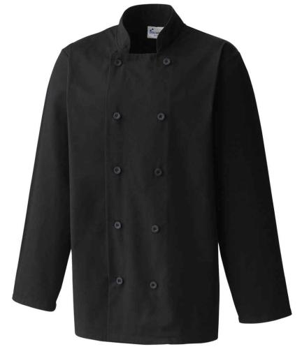 Premier L/S Chefs Jacket - Black - 3XL